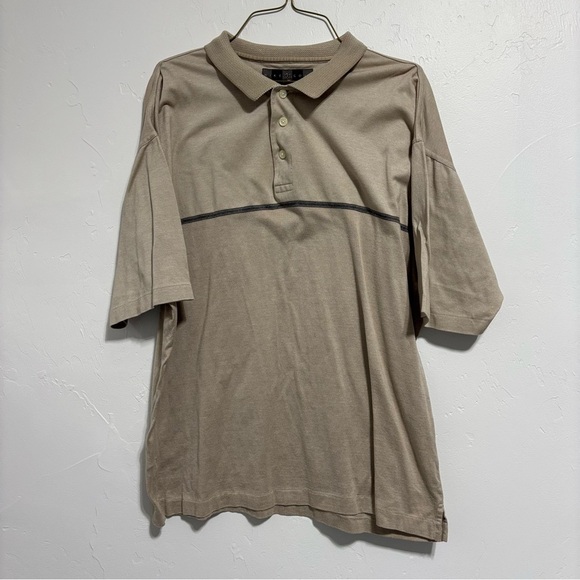 Nike Golf VTG Men's Large Casual Polo Short Sleeve Neutral Vintage 100% Cotton - Picture 1 of 8